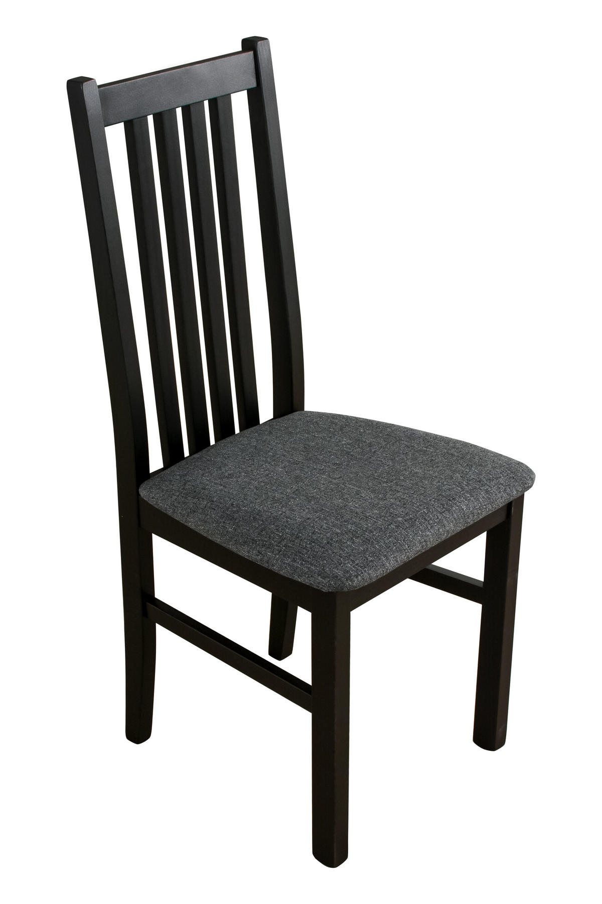 STUHL 2er ONTIKA 1, schwarz - Schwarz/Grau, Holz (43/94/40cm) - Leaf Design