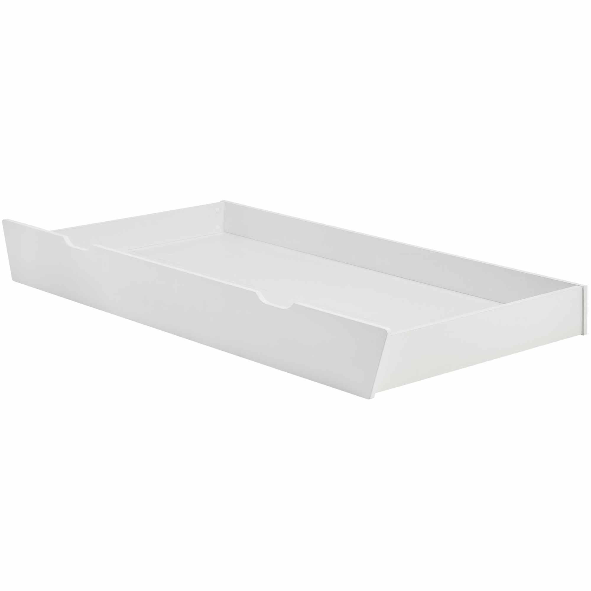 Konsimo® Bettschubkasten Weiß 199x18x94 cm