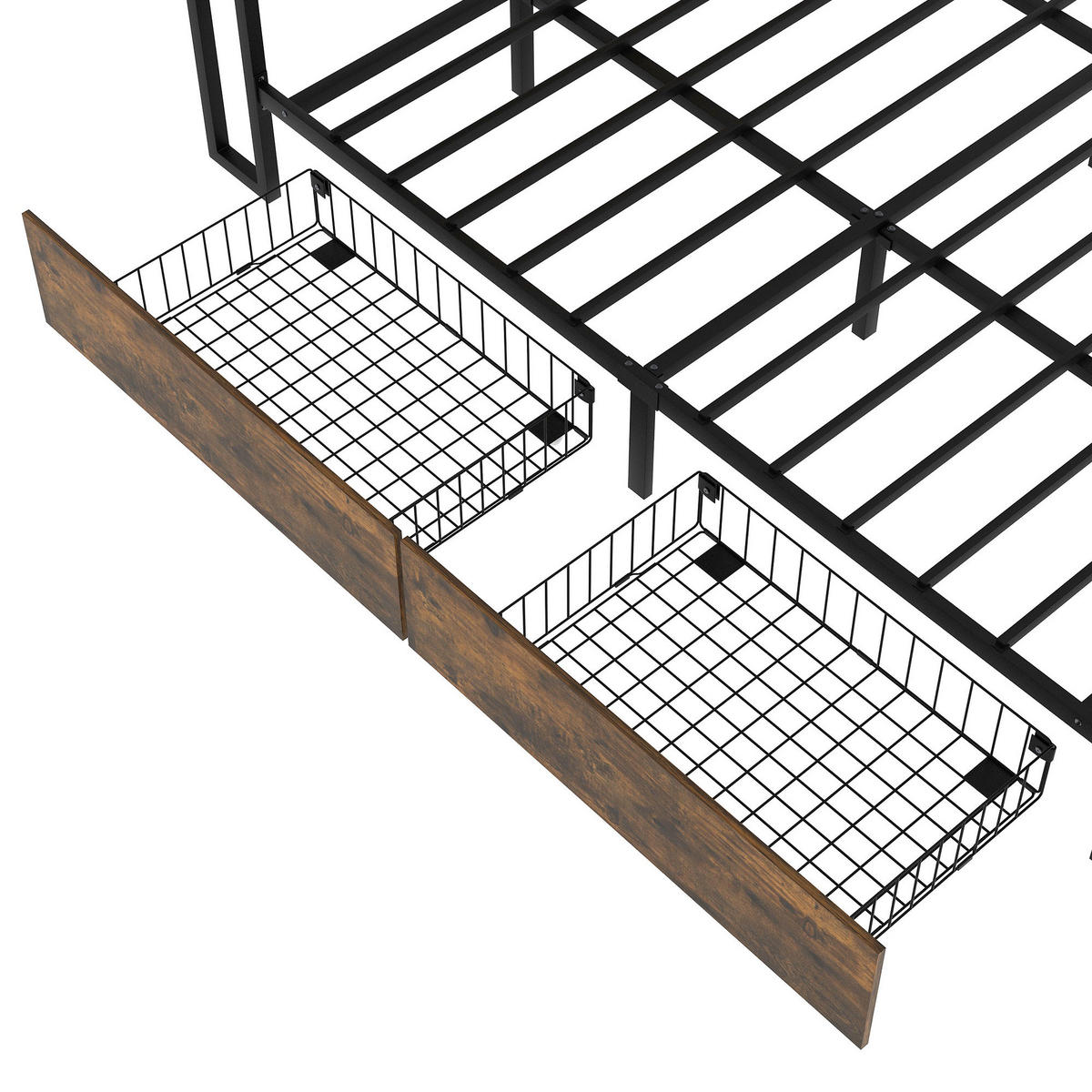 ETAGENBETT 90+140x200 cm, mit Schutzgittern, Rutsche, Regalen & Schiebetür, Kiefernholz, EN747, weiß, ohne Matratze - Weiß, Holz (140/200cm)