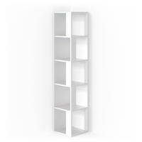 ECKREGAL Lio Weiß 33.3 x 162.2 cm - Weiß, Holzwerkstoff (33.3/162.2/33.3cm) - Vicco