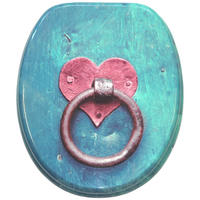 WC-SITZ mit Absenkautomatik Knocker - Türkis, Holzwerkstoff (38/6/47cm) - Sanilo