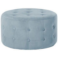 POUF Tampa 55/55/30 cm - Grau, Textil (55/30/55cm) - Beliani