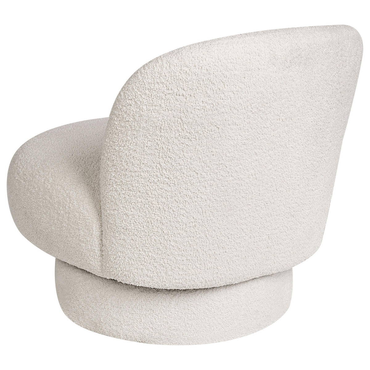 SESSEL Cremeweiß Aylo - Weiß, Textil (60/65/70cm) - Beliani