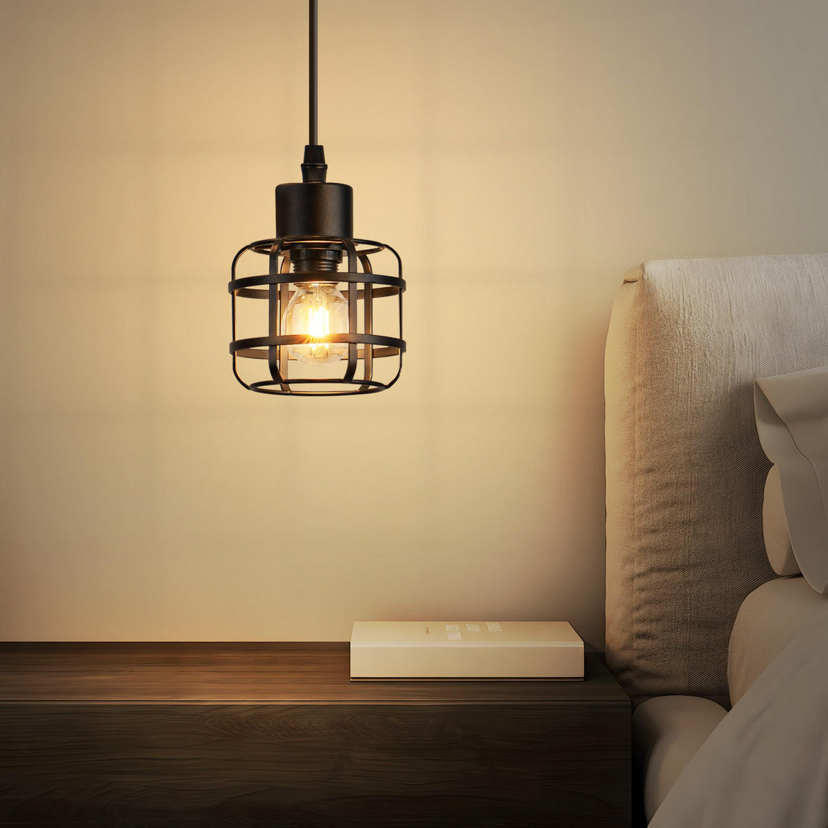 PENDELLEUCHTE Maxwell 10/10/140 cm - Schwarz, Metall (10/10/140cm) - ZMH