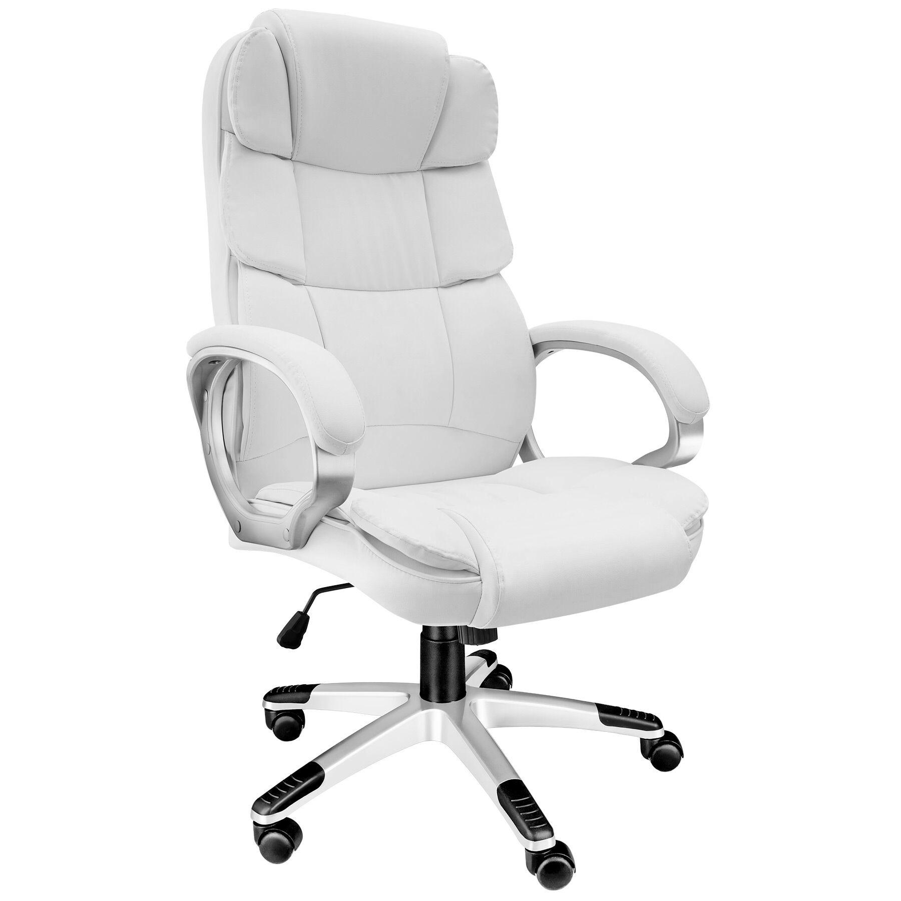 BÜROSTUHL Jonas, einstellbare Wippfunktion, weiß - Weiß, Textil (70/123/71cm) - tectake