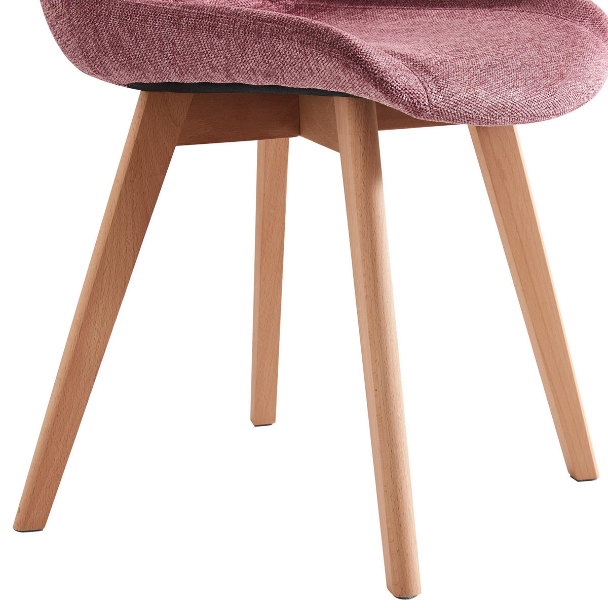 STUHL TANIA Rosa 2 Stück - Rosa, Textil (52/88/60cm) - B&D Home