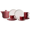 KAFFEESERVICE MIT KANNE Jasper beere 13er Set - Beere, Keramik (1/1/1cm) - Ritzenhoff Breker