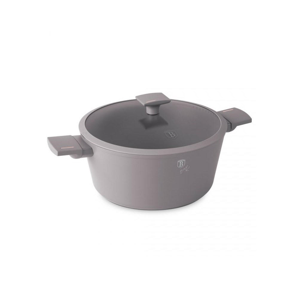 TOPF Grau 30/30/13.5 cm BH8103 - Grau, Metall (30cm) - Berlinger Haus