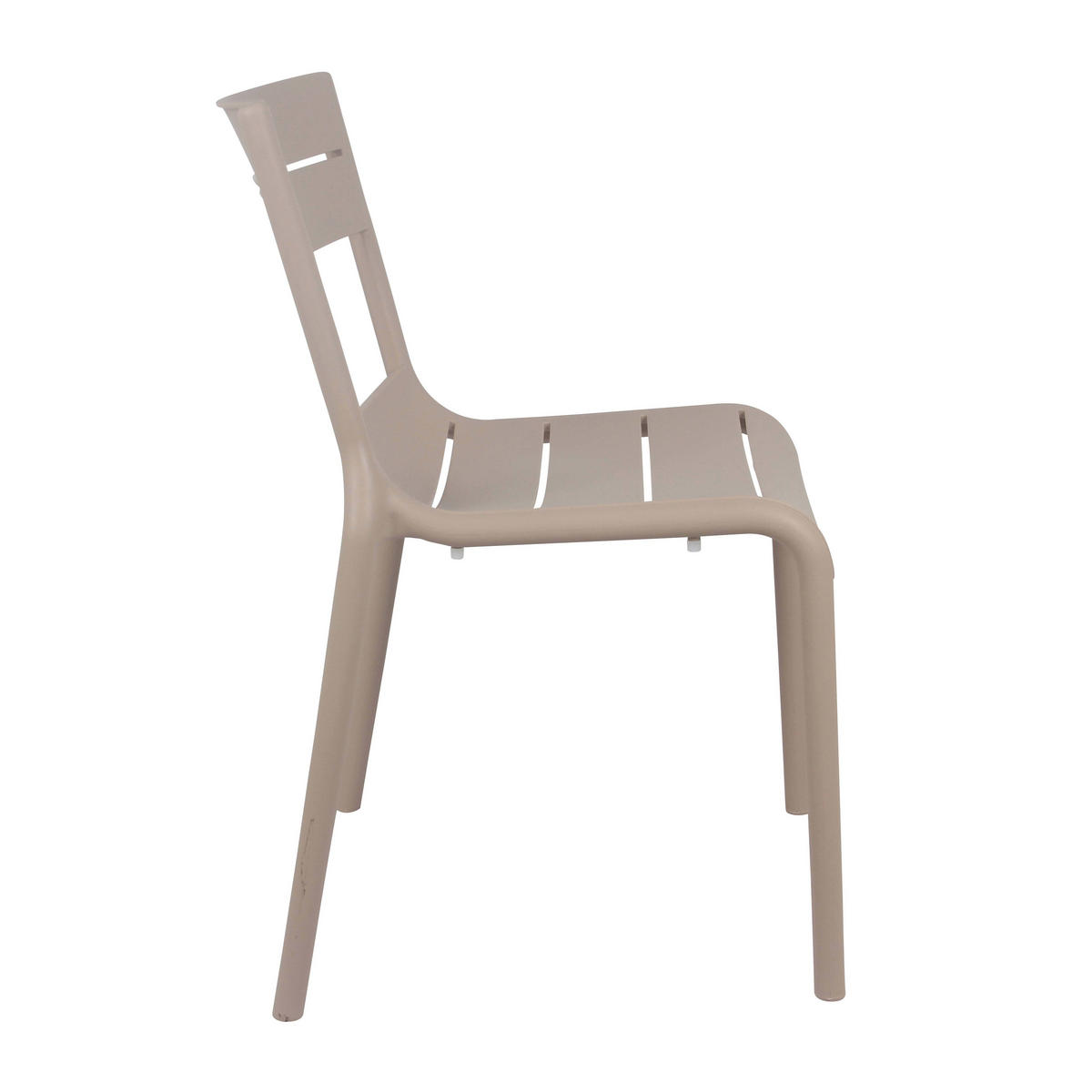 GARTENSTUHL 4-tlg., Elfenbeinfarbe - Creme, Kunststoff (54/50cm) - Oviala