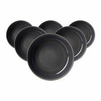 SUPPENTELLER Toledo dunkelgrau ø 14,5 cm 6er Set - Dunkelgrau, Keramik (23cm) - Ritzenhoff Breker