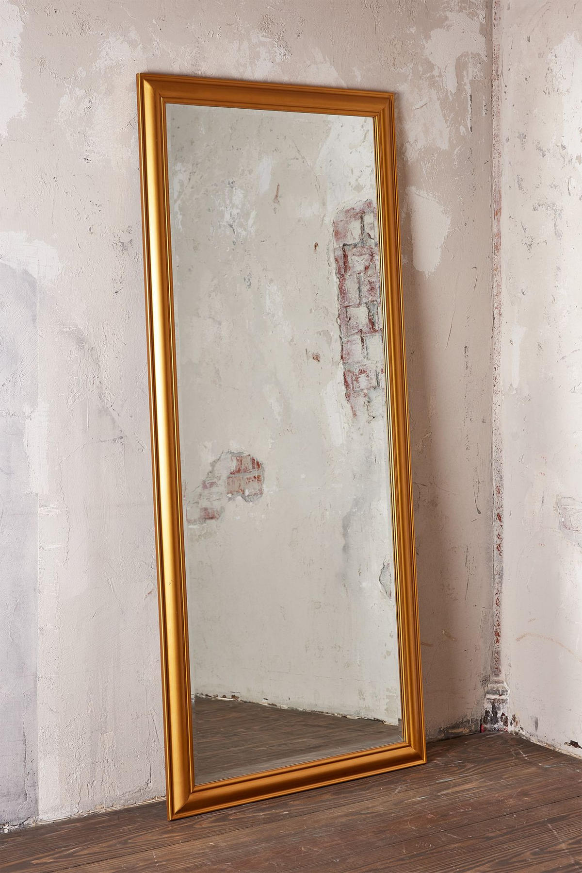 WANDSPIEGEL XL 180x80 cm, Gold, Holz - Goldfarben, Holz (80/180/80cm) - dasmöbelwerk