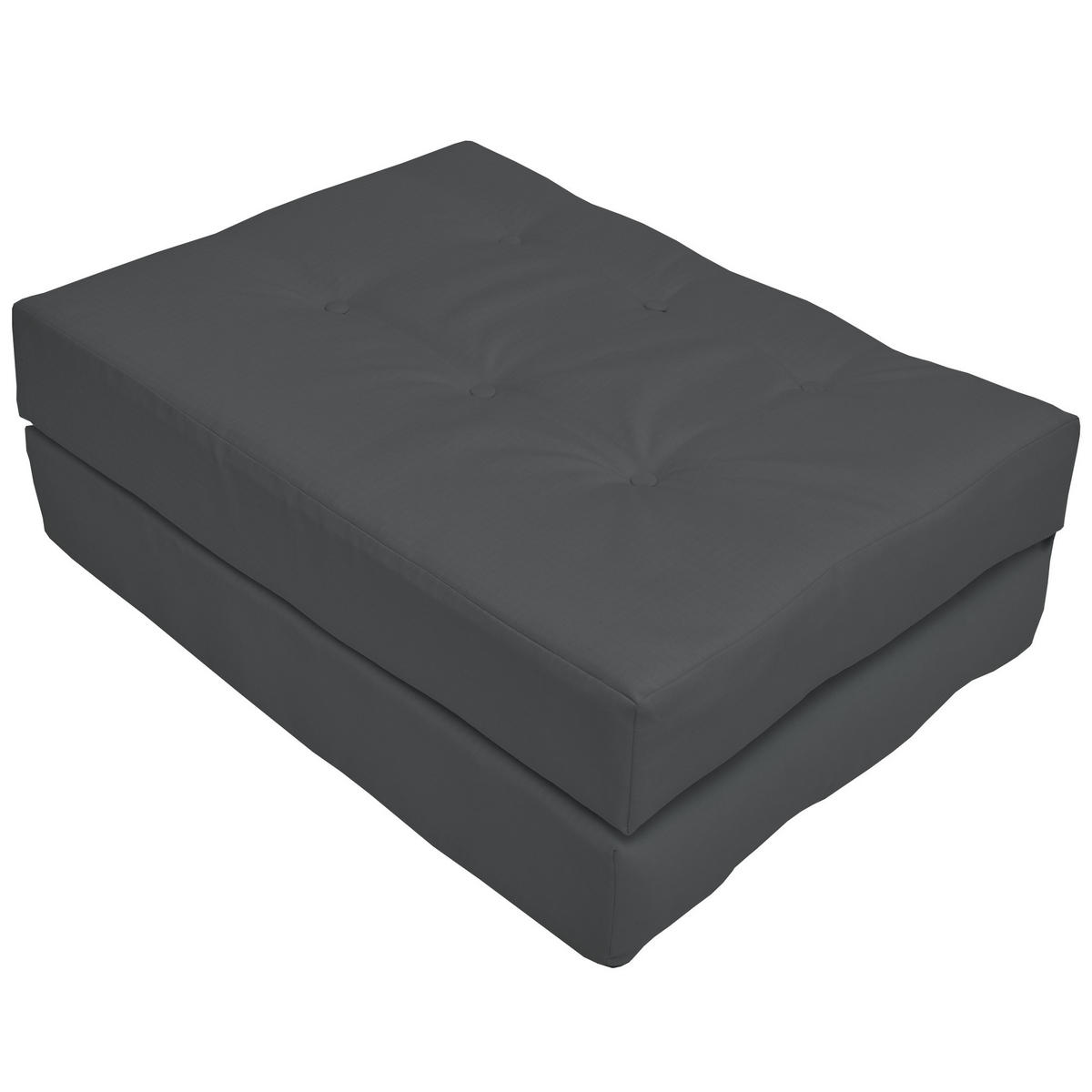PALETTENKISSEN Eco Elements Sitz 120/80/15 cm Graphitgrau - Grau, Textil (80/15/120cm) - Beautissu 