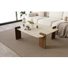 COUCHTISCH Brilliance Travertin Braun Granit Optik 90x70 - Beige/Braun, Holzwerkstoff (70/90/35cm) - moebel17