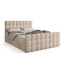 BOXBETT Detroit Duo mit Topper 180/200 Creme - Creme, Textil (180/200cm) - Bromarkt