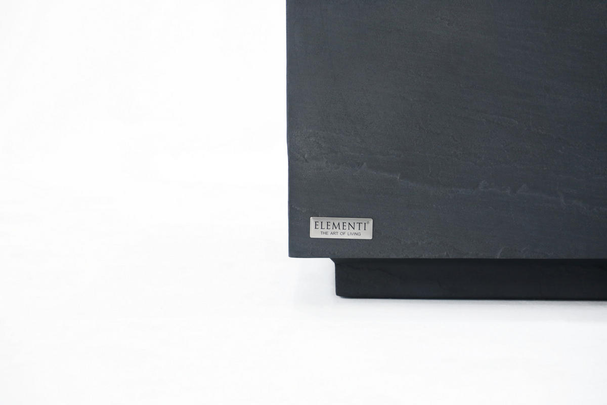 COUCHTISCH COLORADO aus GF-Beton Quadrat, Wetterbeständig, 86x86x41 cm - Dunkelgrau, Naturmaterialien (86/86/41cm) - Elementi