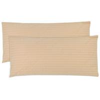 KISSENBEZUG, 2er-Set, 40x80 cm, 100% Baumwolle, Braun - Hellbraun, Textil (40/80cm) - Zollner