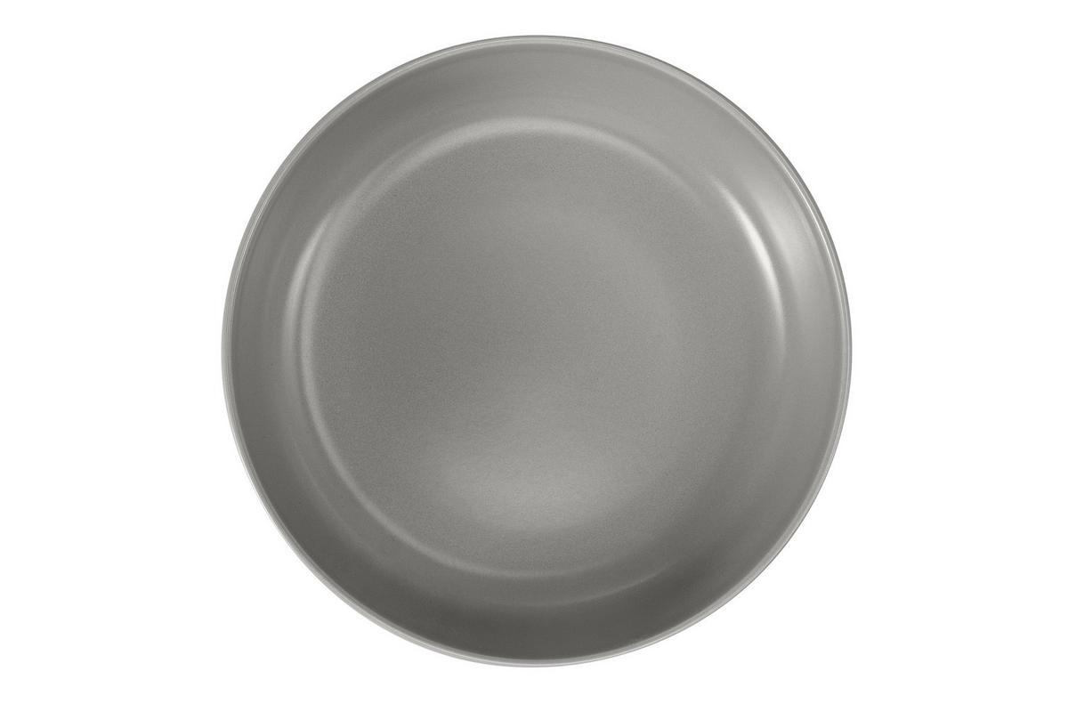 TELLER-SET VICTO 6-tlg Suppenteller, matt grau - Grau, Keramik (18cm) - KONSIMO®