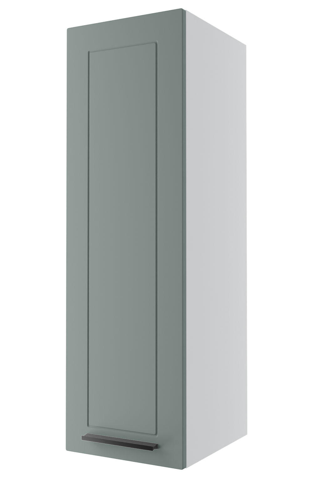 KÜCHENHÄNGESCHRANK Kvantum W4/20 Mint Matt / Weiß Matt 20 / 32,5 / 96cm - Weiß/Mintgrün, Holz/Holzwerkstoff (20/96/32.5cm) - Feldmann-Wohnen