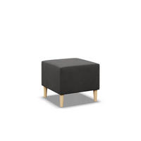SITZPOUF 50 X 50 BLANK, Grau - Grau, Textil (51/40/51cm)