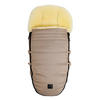 LAMMFELL-FUSSSACK Love the Nature, sand melange - Beige, Fell (44/95cm) - Kaiserbaby