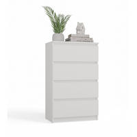 KOMMODE Weiß 60/97,5/34,5 - Weiß, Holzwerkstoff (60/98/35cm) - RAUMHIRSCH FURNITURE