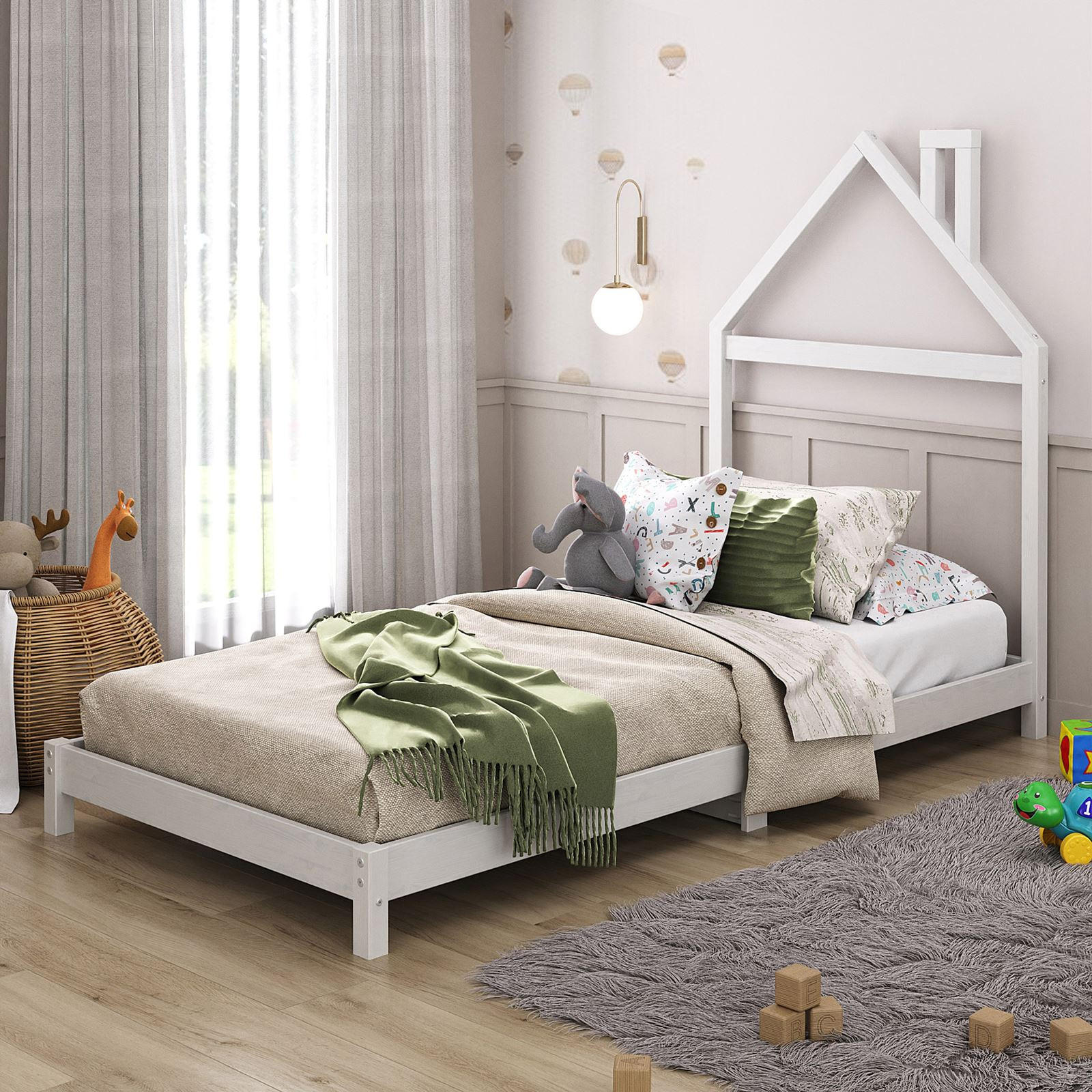 KINDERBETT LIZ 90X200 CM - Weiß, Holz (90/200cm) - IDIMEX