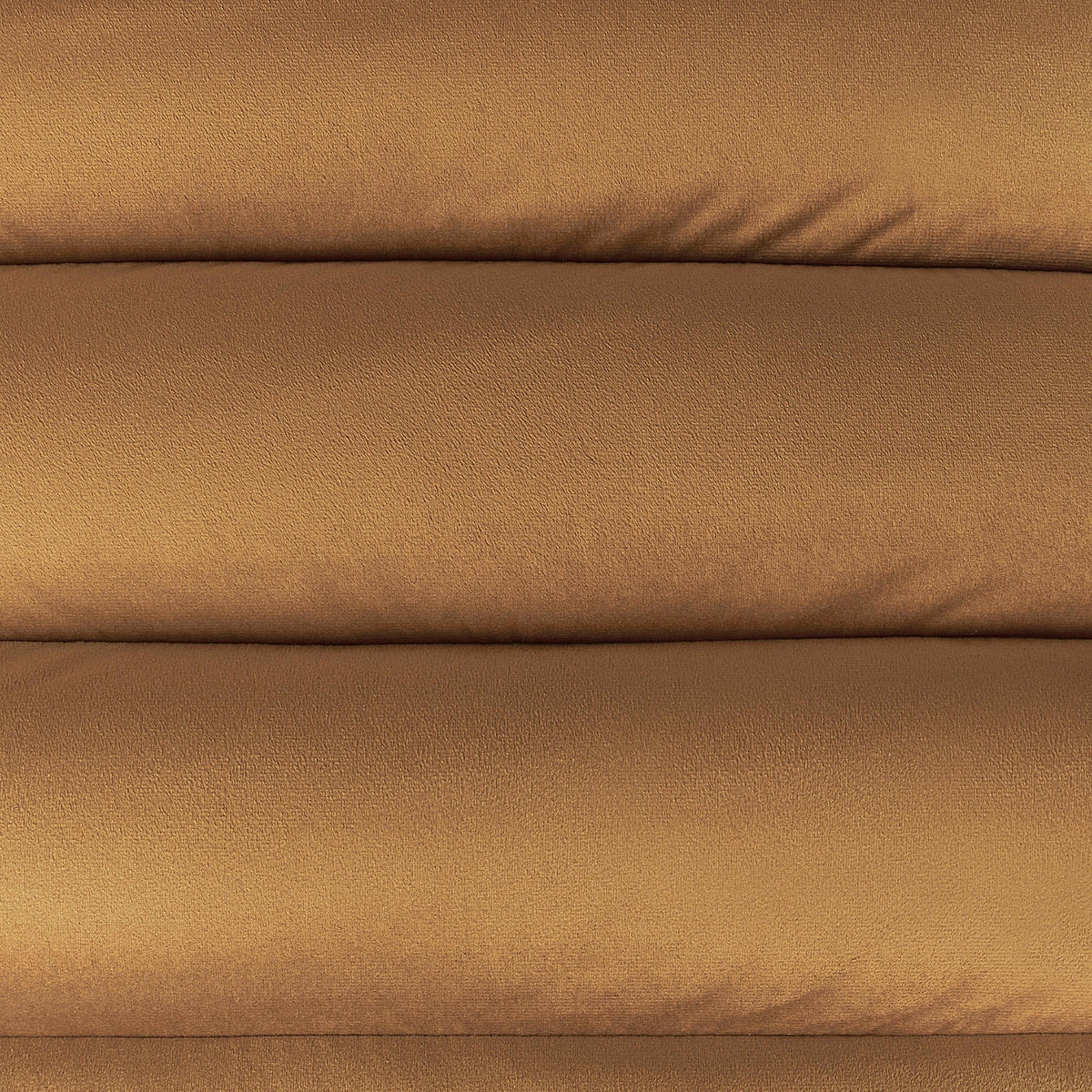 SESSEL Samtstoff Braun Kisa - Dunkelbraun/Braun, Textil (74/84/80cm) - Beliani