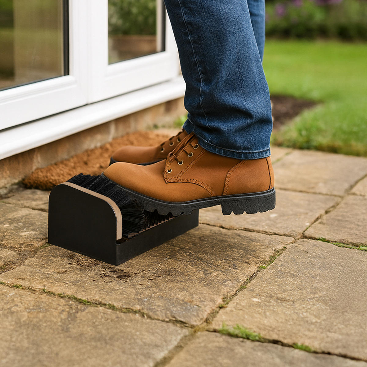 SCHUHABSTREIFER - Schwarz, Holz/Kunststoff (44.5/15.5cm) - Relaxdays