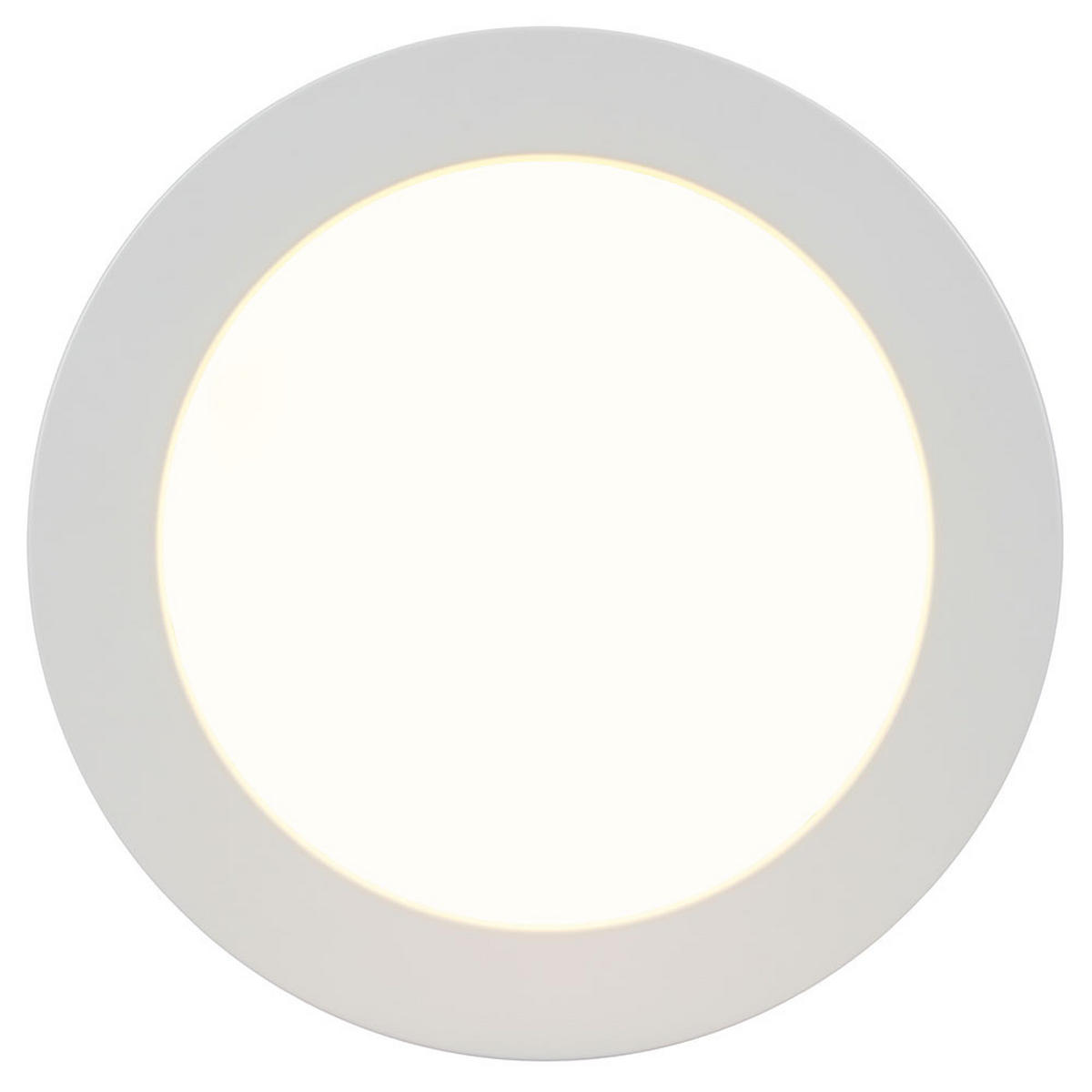 LED PANEL PAULA Weiß Kunststoff - Weiß, Kunststoff (22.6/22.6/3.5cm)