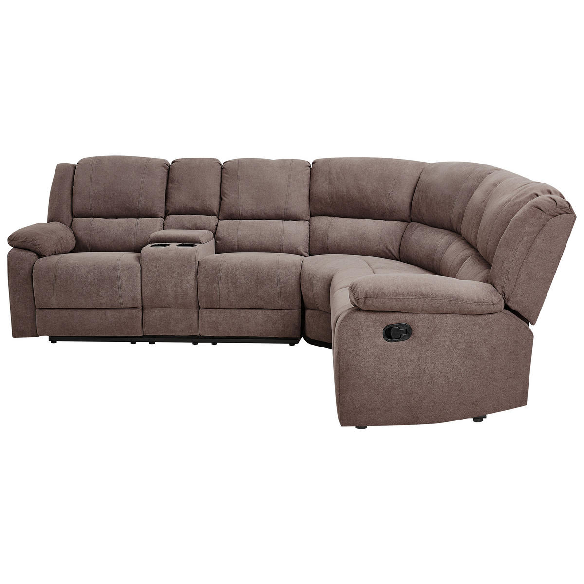 ECKSOFA Polsterbezug Taupe Rokke - Taupe, Textil (229/196cm) - Beliani