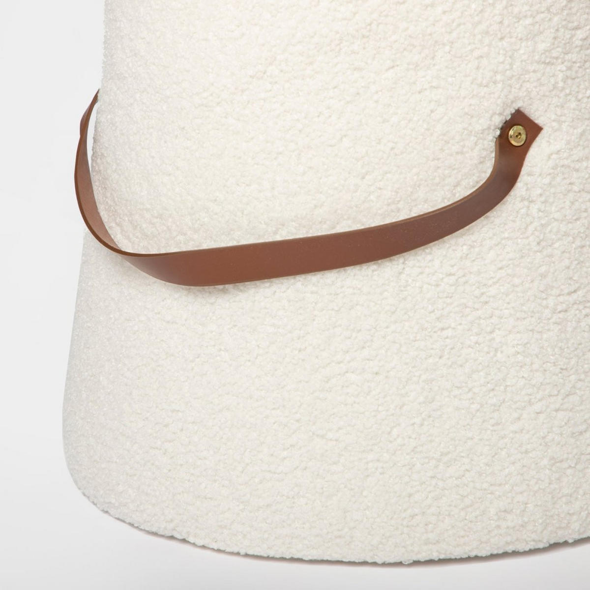 POUF Biko Weiß 42 cm x 36 cm - Weiß, Textil (42/36/42cm)