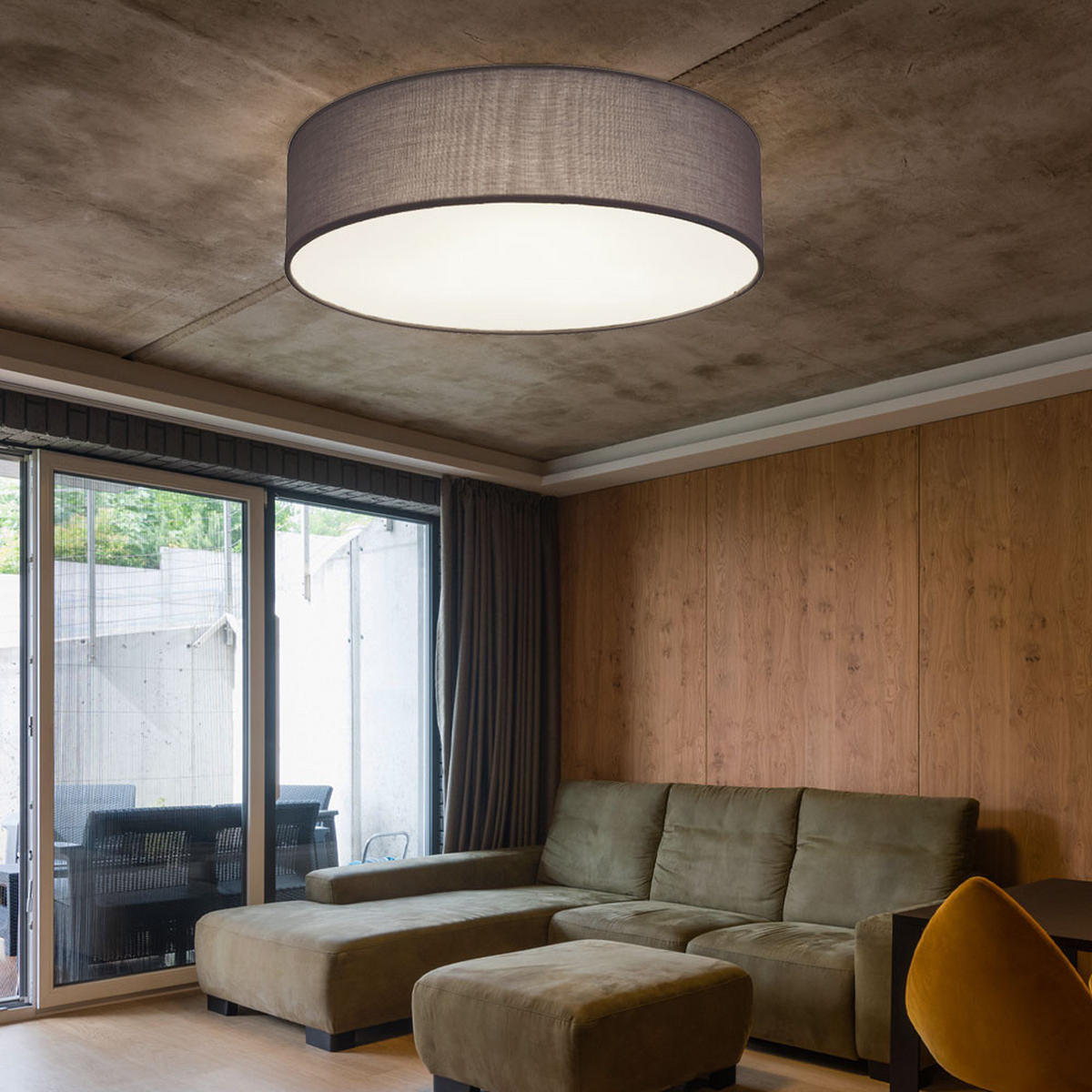 DECKENLEUCHTE Metall Anthrazit Weiß - Anthrazit, Metall (40/40/10cm)