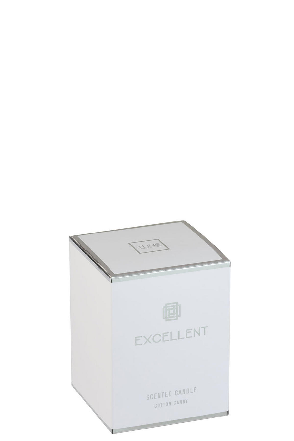 DUFTKERZE EXCELLENT - Glas - Silber - S - 50 Std. - Silberfarben, Glas/Paraffin (9/12cm) - J-Line