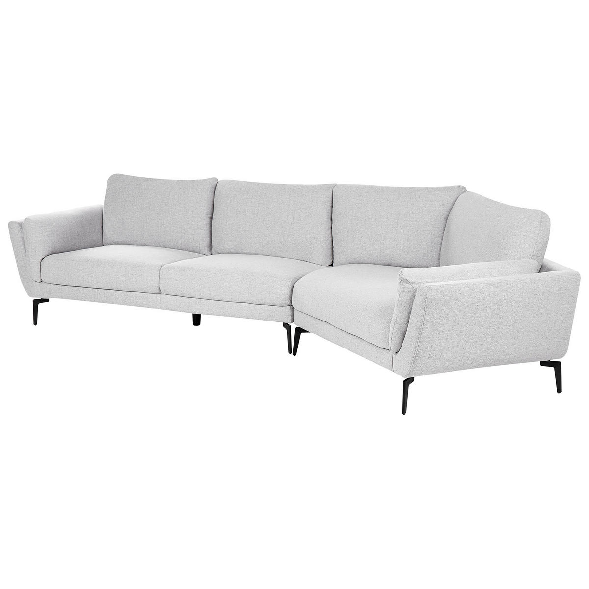 POHOVKA 3-místná Látka Světle šedá Kansseli - světle šedá, textil (341/70/115cm) - Beliani
