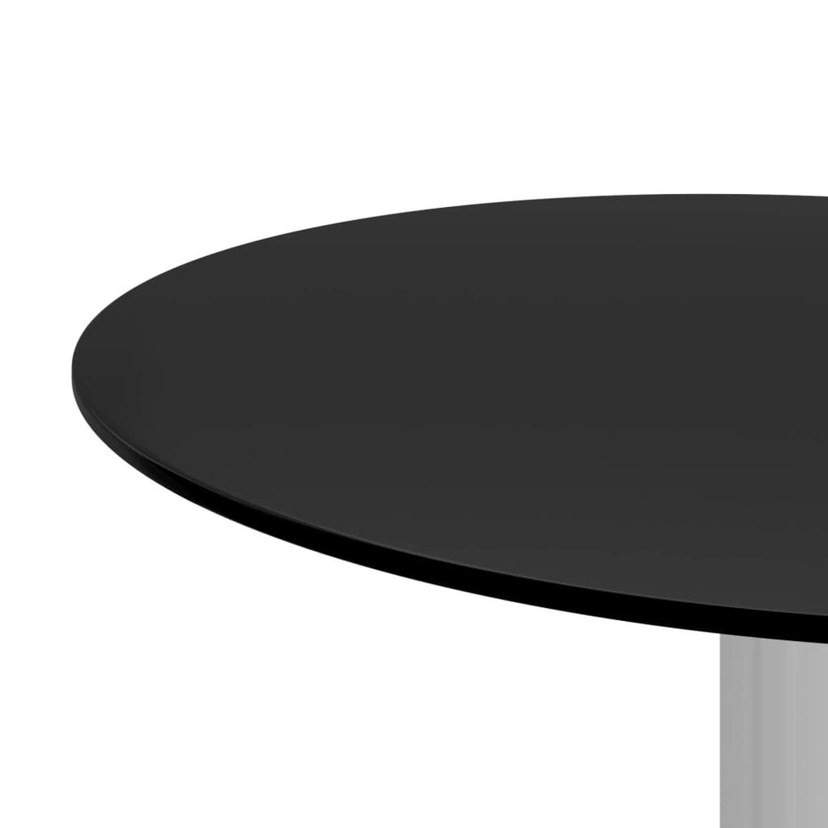 COUCHTISCH Schwarz 40 cm Hartglas - Schwarz, Glas (40/40/50cm) - furnicato