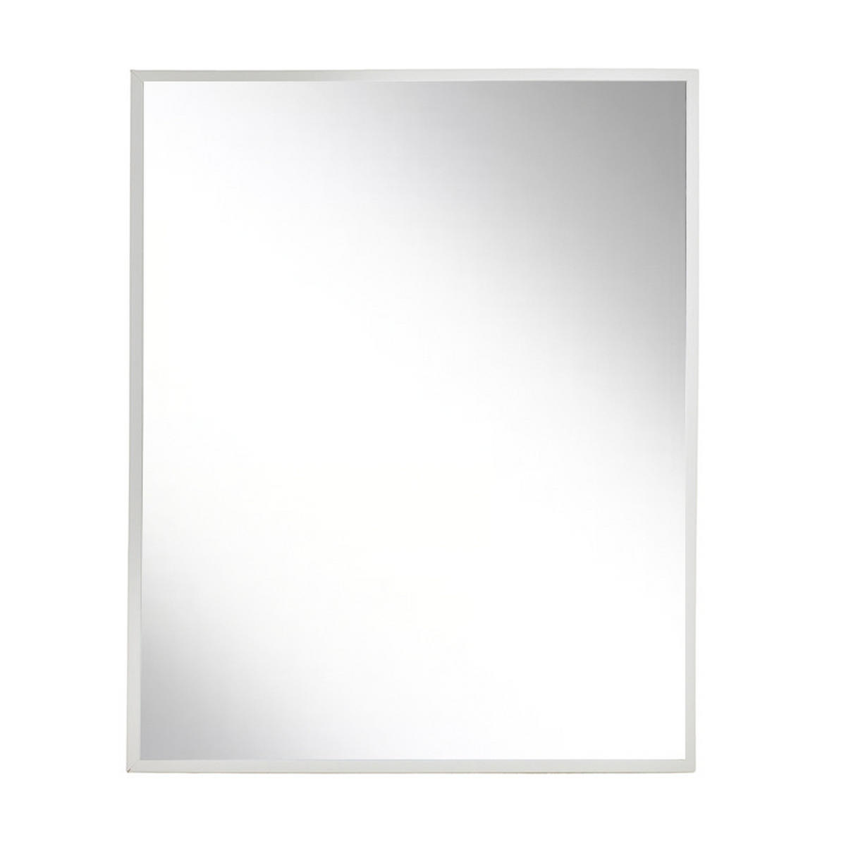 SPIEGEL Alexia weiß 40/3/50cm Glas - Weiß, Glas (40/50/3cm) - Mondex