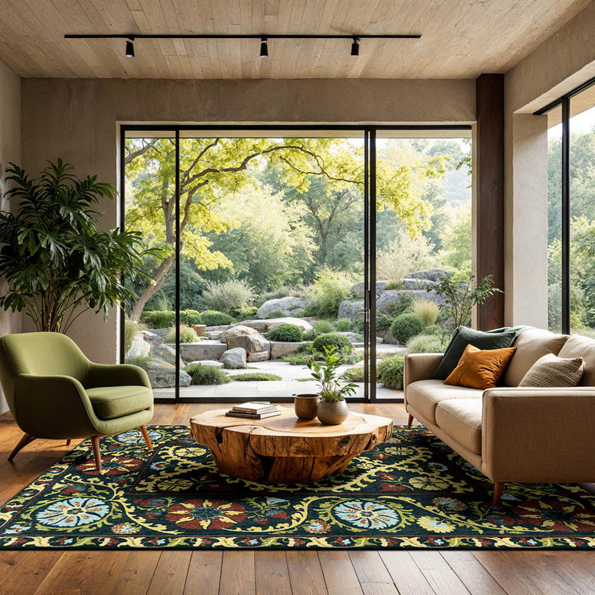 TEPPICH Bavaria Antiquarian Suzani 200/280 cm - Grün, Textil (200/280cm) - Louis De Poortere