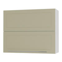 KÜCHENHÄNGESCHRANK Kvantum W8B/90 Vanille Matt / Weiß Matt 90 / 32,5 / 72cm - Creme/Weiß, Holz/Holzwerkstoff (90/72/36cm) - Feldmann-Wohnen