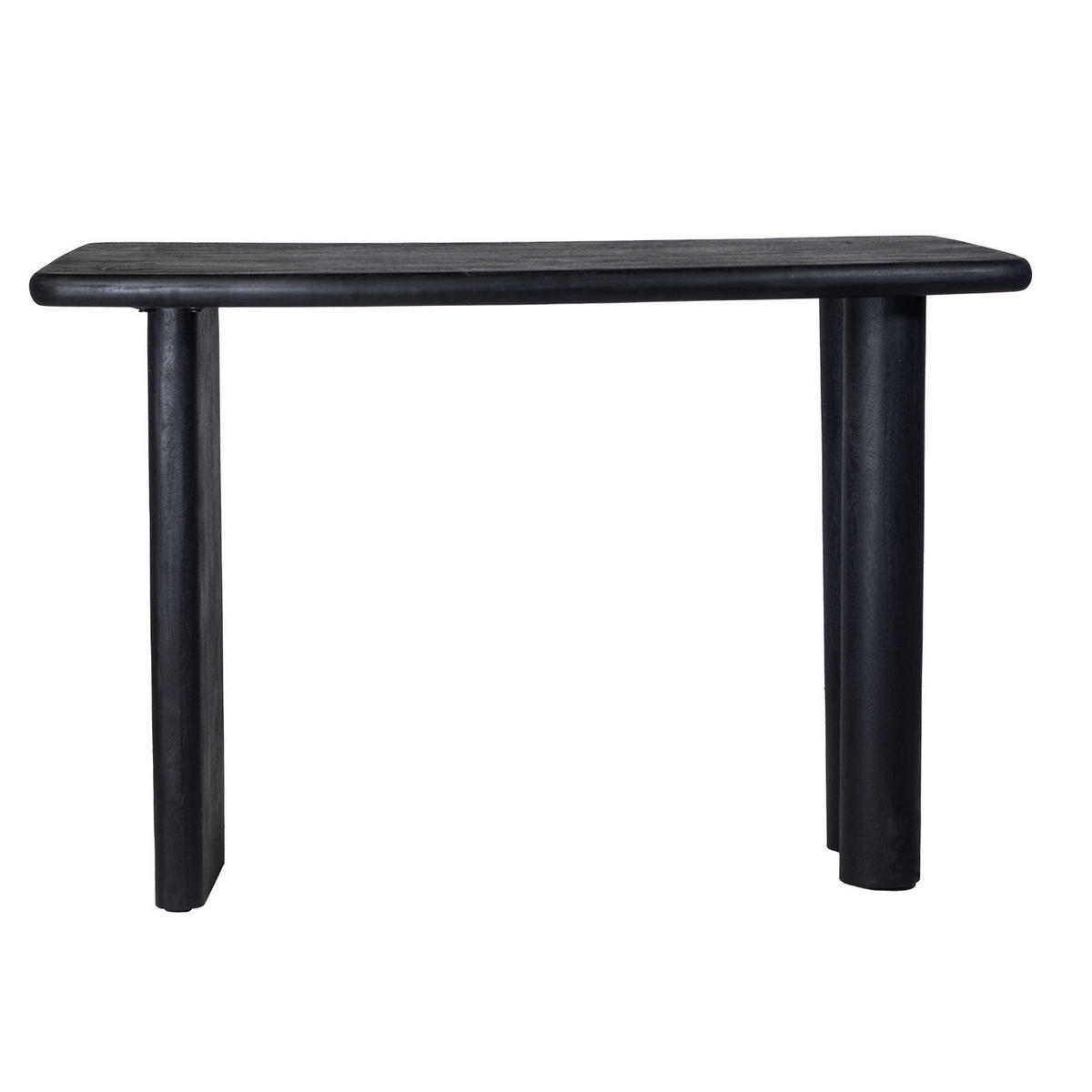 KONSOLENTISCH aus Mangoholz 113cm, schwarz - Schwarz, Holz (113/44/76cm) - Giga Meubel