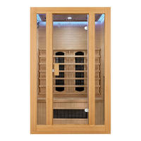 INFRAROTKABINE Nyborg S120K mit Keramik-, Flächenstrahler & Hemlockholz - Naturfarben, Holz (120/190/105cm) - Artsauna