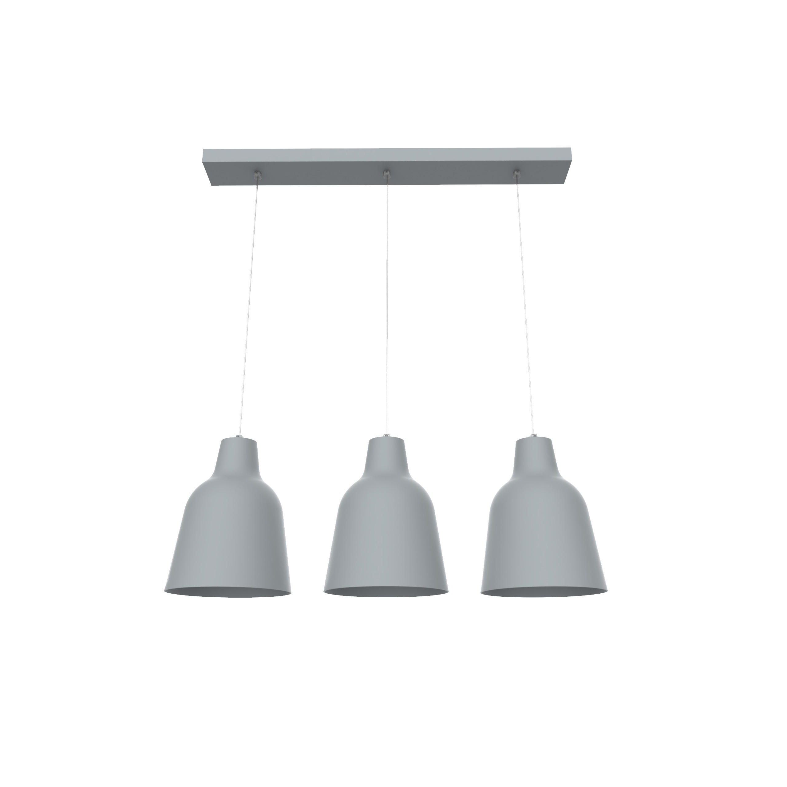 HÄNGELEUCHTE Dong Linear - Grau, Metall (17/70/22cm) - Lumicom