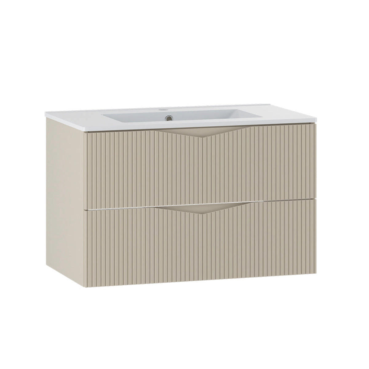 WASCHTISCH 80cm Tao Kaschmir - Beige, Holzwerkstoff (80/50/45.8cm) - Petits-meubles