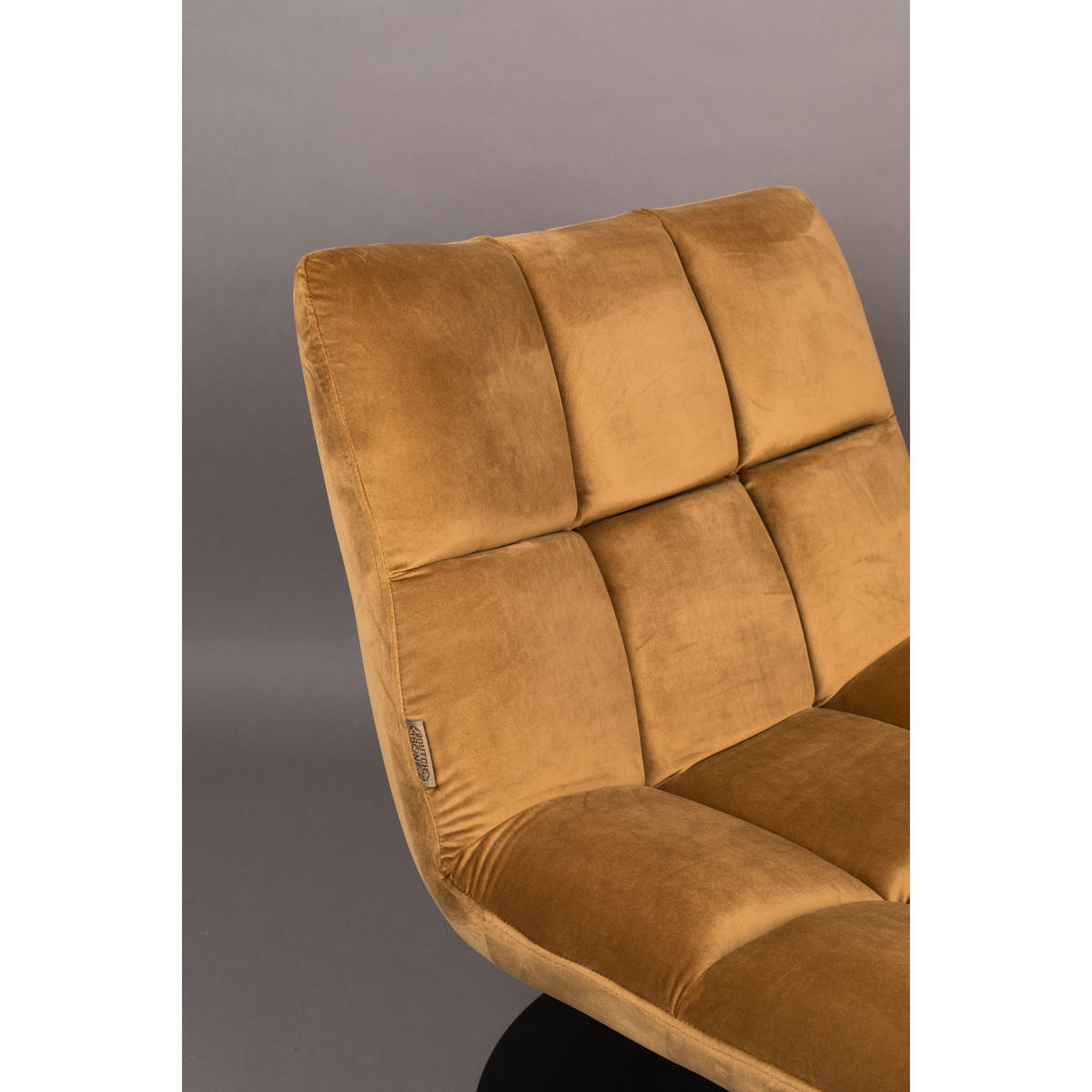 SESSEL Bar Bouclé Goldbraun - Braun, Textil (76/78/74cm) - Dutchbone