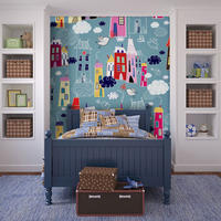 VLIESTAPETE Blau 300/231 cm - Blau/Multicolor, Textil (300/1cm) - KUNSTLOFT