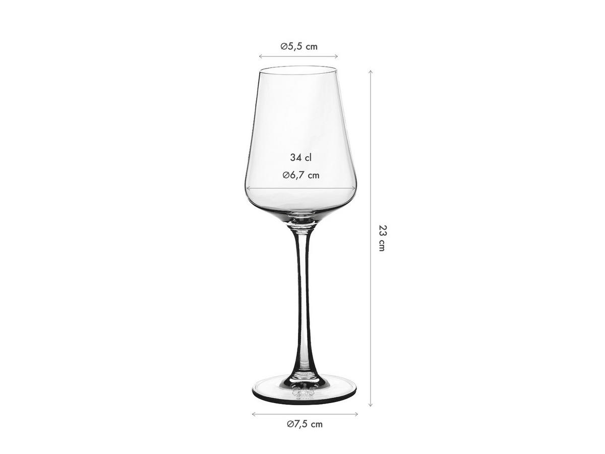 WEINGLÄSER Lagom 340ml - 6er-Set - Transparent - Transparent, Glas (0.34L) - Björn
