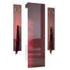 GARDEROBE Hollywood Bordeaux Hochglanz - Bordeaux, Holzwerkstoff (123/193/35cm) - Vladon