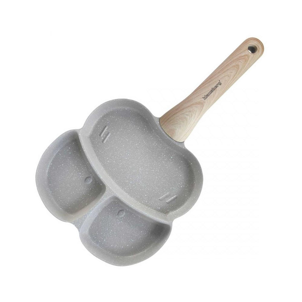 PFANNKUCHENPFANNE Grau 34/19/2.5 cm KB7824 - Grau, Metall (34cm) - Klausberg 
