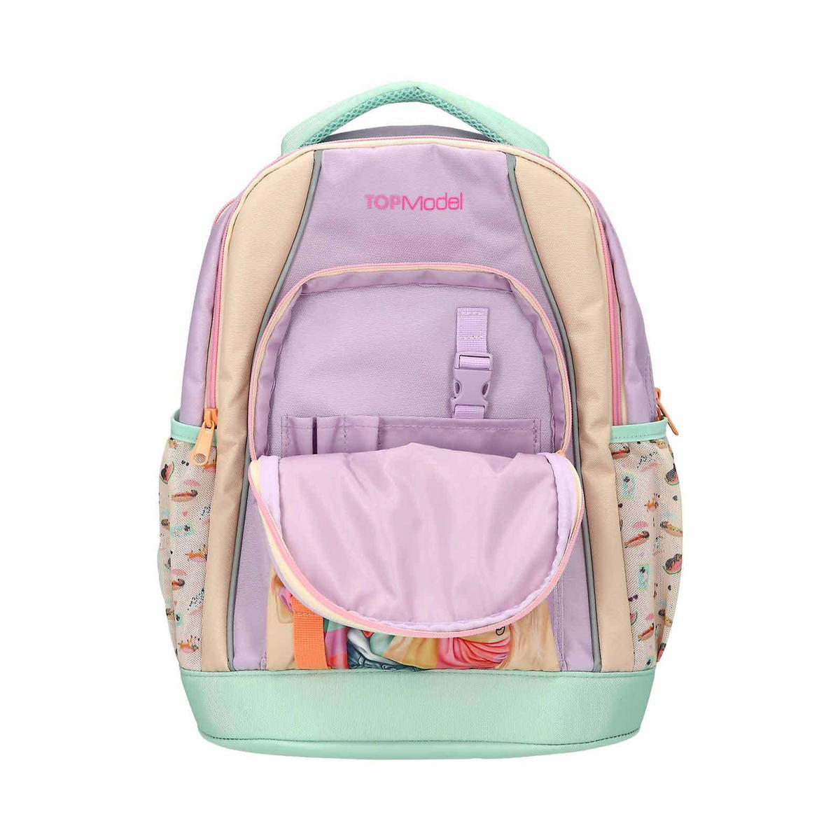 SCHULRUCKSACK SUNNY DOG TOPModel bunt 19 x 30 x 40 cm - Multicolor, Textil (30/19cm) - Depesche Germany
