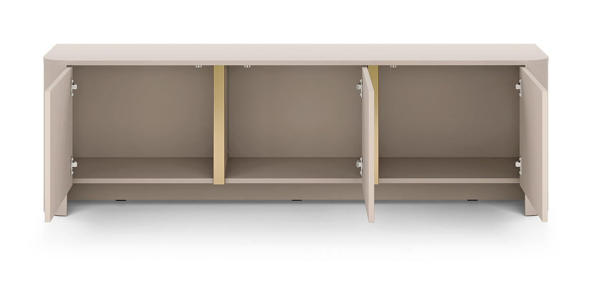 TV-SCHRANK 170 cm Mezzano mit 3 Türen, Kaschmir - Kaschmir, Holz (168/52/39cm) - Emporius