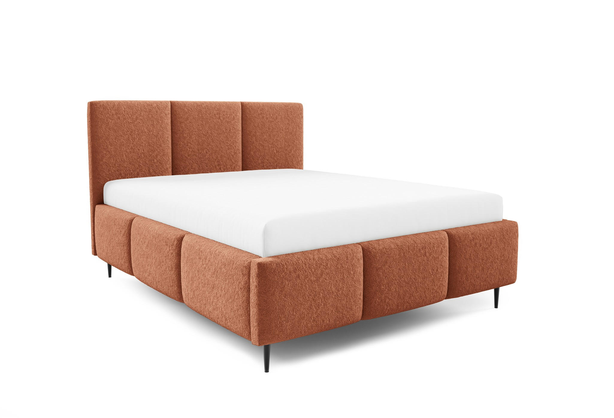 POLSTERBETT Miami - Koralle, Holzwerkstoff/Textil (180/200cm) - Fun Möbel